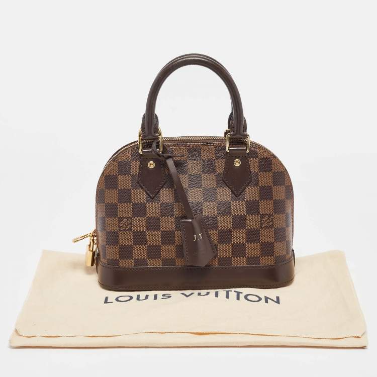 Pre Owned Louis Vuitton Damier Ebene Canvas Alma BB Bag