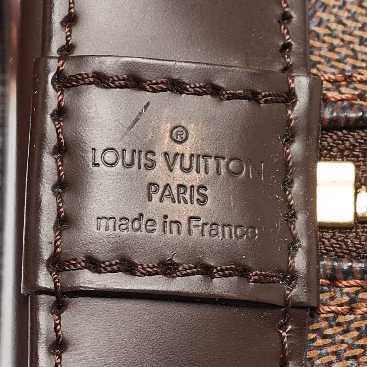 Pre Owned Louis Vuitton Damier Ebene Canvas Alma BB Bag