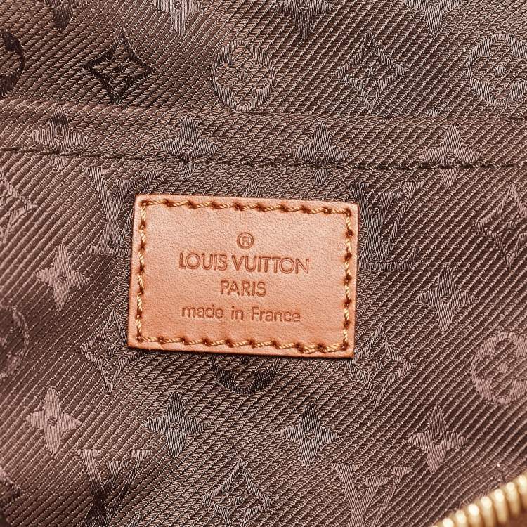 Pre Owned Louis Vuitton Brown Suede Onatah GM Hobo