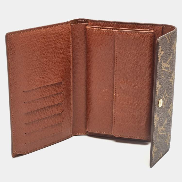 Pre Owned Louis Vuitton Monogram Canvas Porte Tresor Etui Papier Wallet