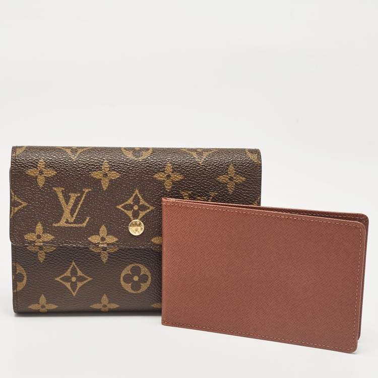 Pre Owned Louis Vuitton Monogram Canvas Porte Tresor Etui Papier Wallet