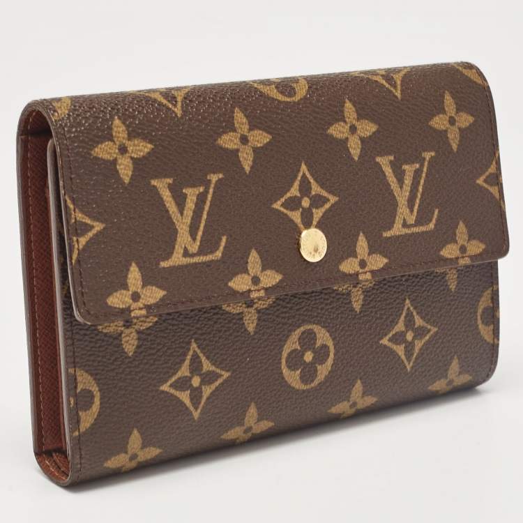 Pre Owned Louis Vuitton Monogram Canvas Porte Tresor Etui Papier Wallet