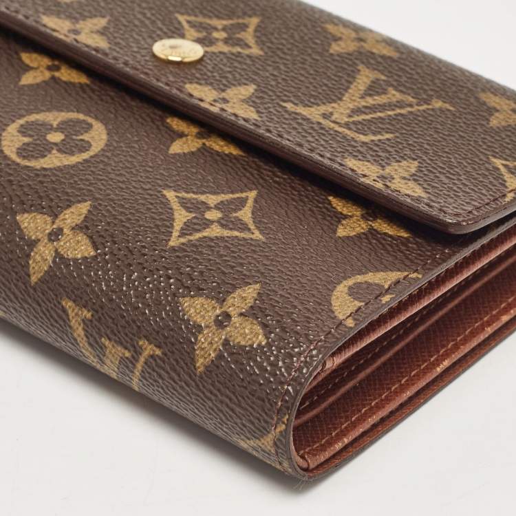 Pre Owned Louis Vuitton Monogram Canvas Porte Tresor Etui Papier Wallet