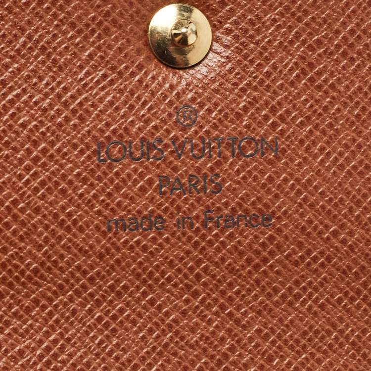 Pre Owned Louis Vuitton Monogram Canvas Porte Tresor Etui Papier Wallet