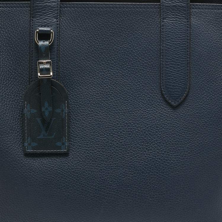مملوكة مسبقًا Louis Vuitton Marine Taurillon Leather Cabas Voyage Bag
