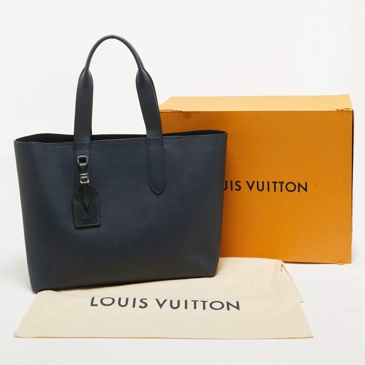 مملوكة مسبقًا Louis Vuitton Marine Taurillon Leather Cabas Voyage Bag