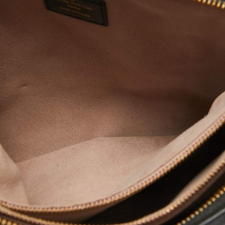 Pre Owned Louis Vuitton Black Monogram Embossed Leather Coussin PM Bag