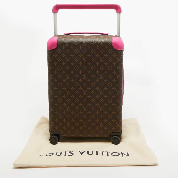 Pre Owned Louis Vuitton Fuchsia Monogram Canvas Horizon 55 Suitcase