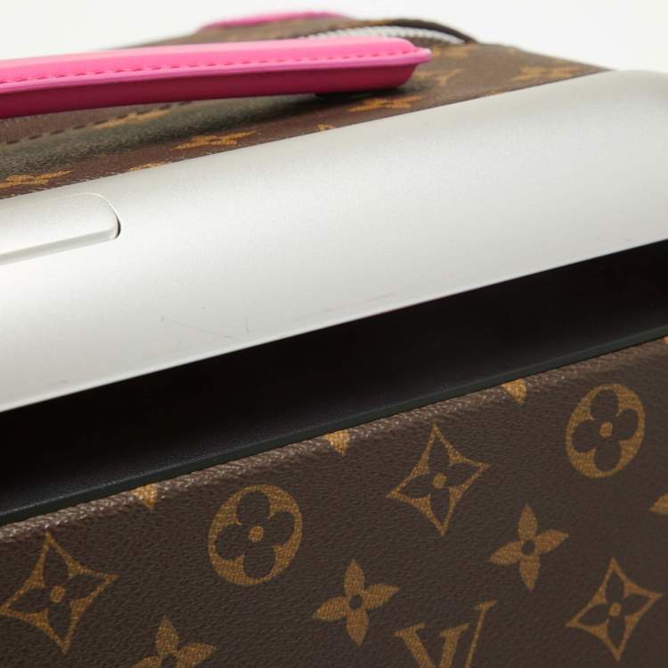 Pre Owned Louis Vuitton Fuchsia Monogram Canvas Horizon 55 Suitcase