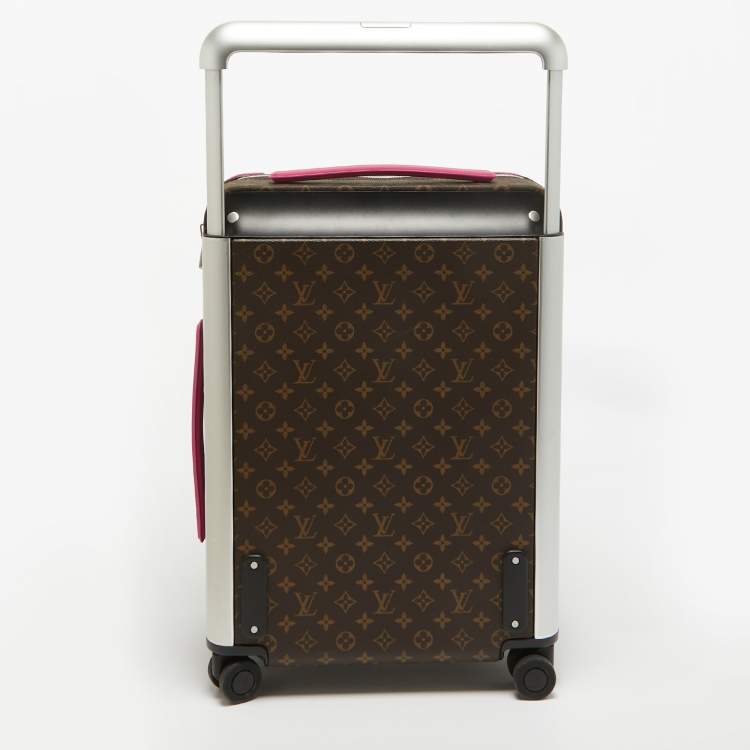 Pre Owned Louis Vuitton Fuchsia Monogram Canvas Horizon 55 Suitcase