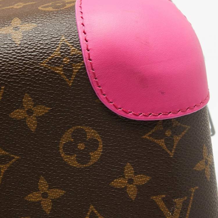 Pre Owned Louis Vuitton Fuchsia Monogram Canvas Horizon 55 Suitcase