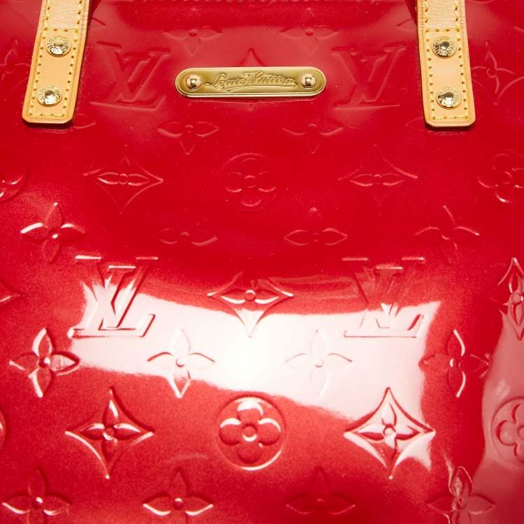 Pre Owned Louis Vuitton Pomme D’amour Monogram Vernis Bellevue PM Bag