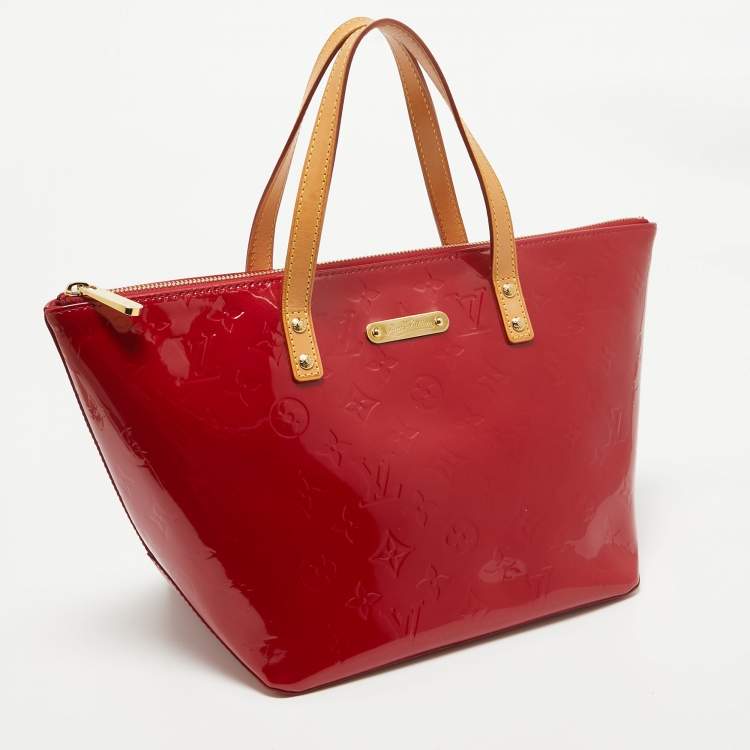Pre Owned Louis Vuitton Pomme D’amour Monogram Vernis Bellevue PM Bag