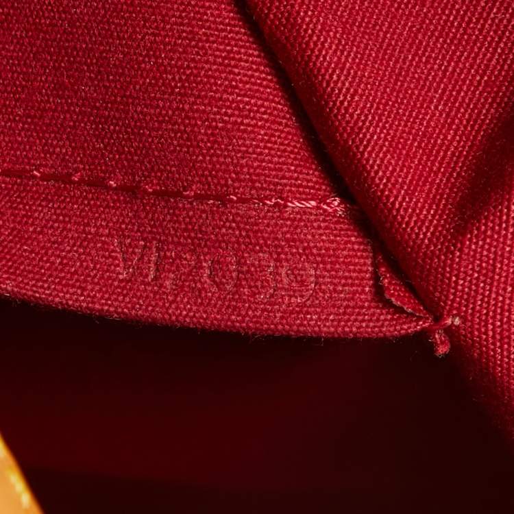 Pre Owned Louis Vuitton Pomme D’amour Monogram Vernis Bellevue PM Bag