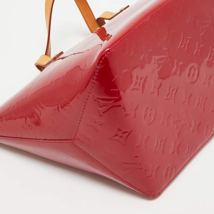 Pre Owned Louis Vuitton Pomme D’amour Monogram Vernis Bellevue PM Bag