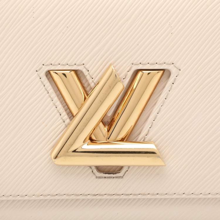 Pre Owned Louis Vuitton Light Beige Epi Leather Twist Braided Handle PM Bag