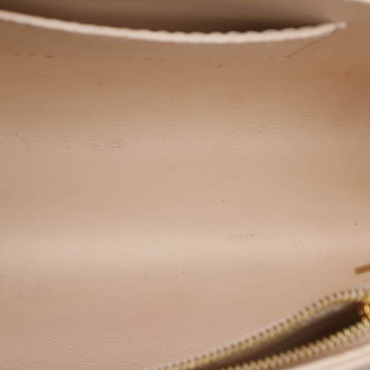 Pre Owned Louis Vuitton Light Beige Epi Leather Twist Braided Handle PM Bag
