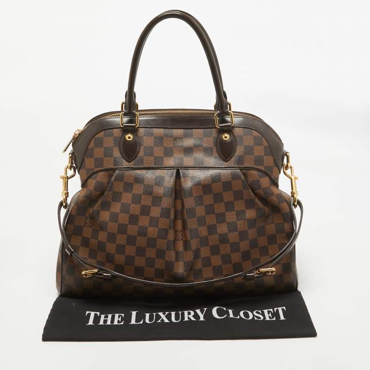Pre Owned Louis Vuitton Damier Ebene Canvas Trevi GM Bag