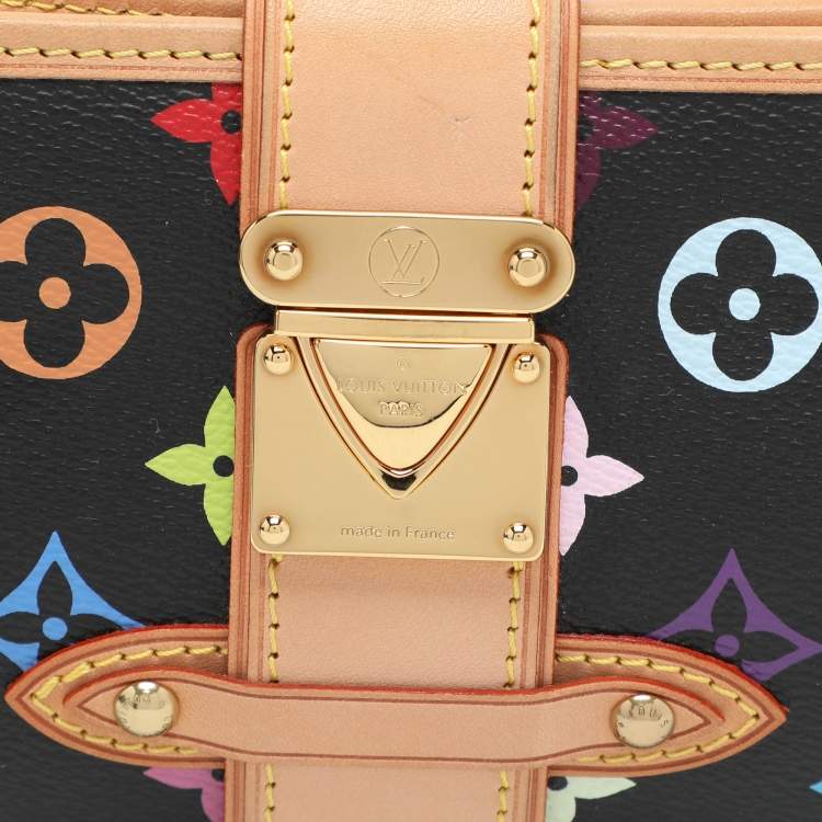Pre Owned Louis Vuitton Black Monogram Multicolore Canvas and Leather Shirley Pochette Bag