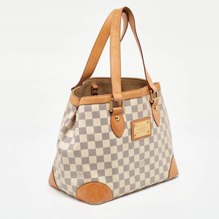 Pre Owned Louis Vuitton Damier Azur Canvas Hampstead PM Bag