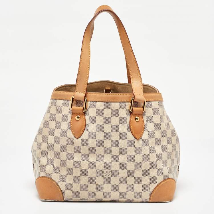Pre Owned Louis Vuitton Damier Azur Canvas Hampstead PM Bag