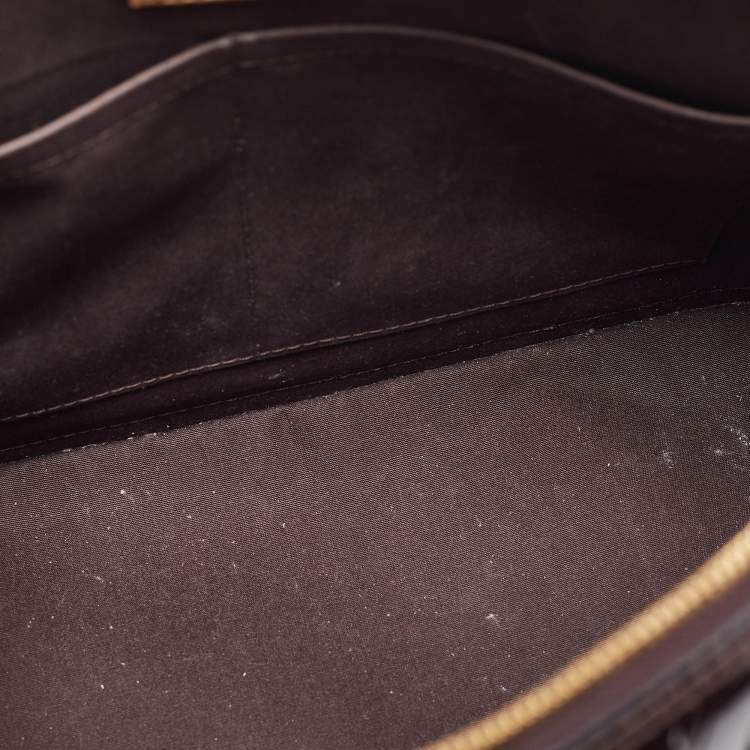 Pre Owned Louis Vuitton Amarante Monogram Vernis Alma PM Bag