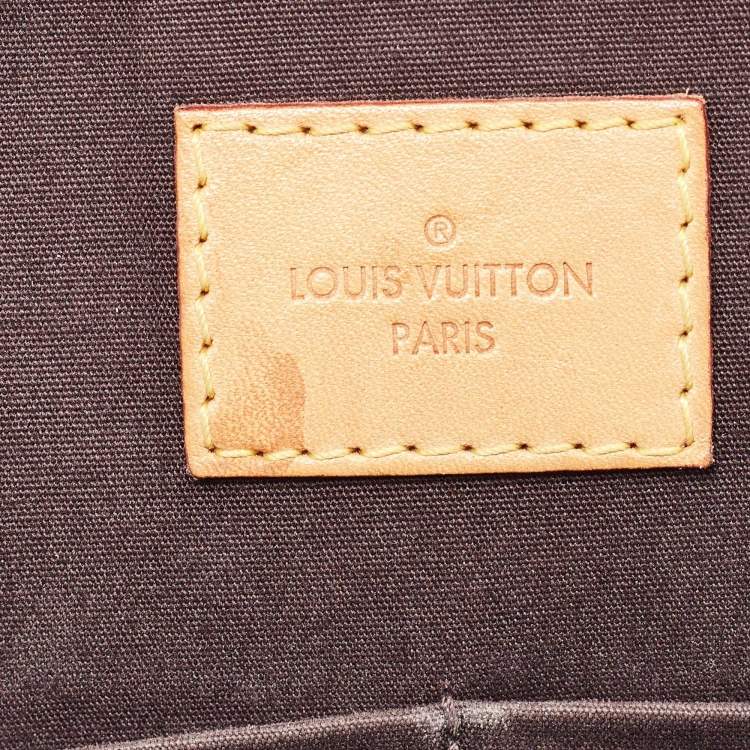 Pre Owned Louis Vuitton Amarante Monogram Vernis Alma PM Bag