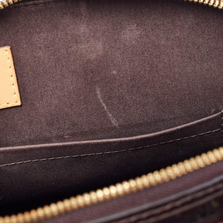 Pre Owned Louis Vuitton Amarante Monogram Vernis Alma PM Bag
