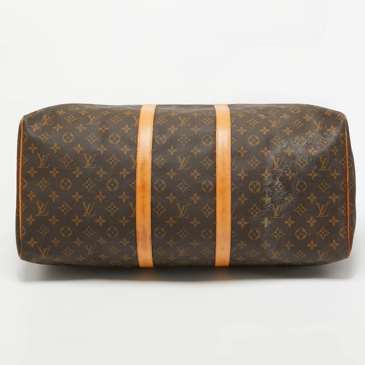 Pre Owned Louis Vuitton Monogram Canvas Keepall 55 Bag