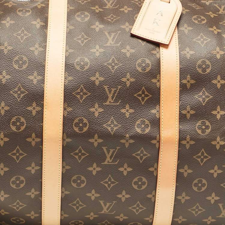 Pre Owned Louis Vuitton Monogram Canvas Keepall Bandouliere 60 Bag