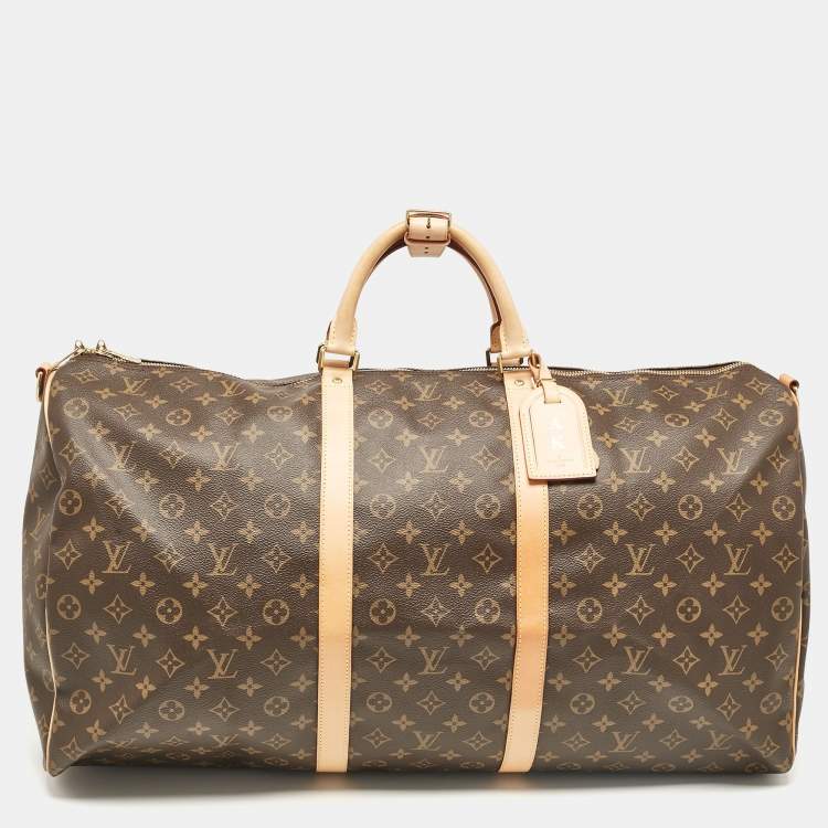 Pre Owned Louis Vuitton Monogram Canvas Keepall Bandouliere 60 Bag