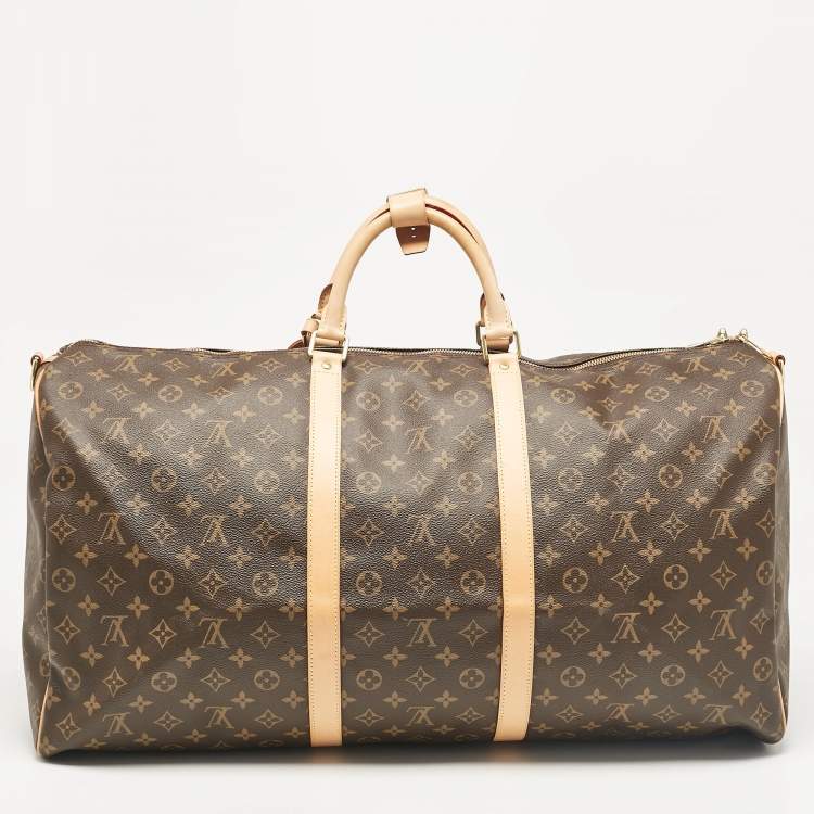 Pre Owned Louis Vuitton Monogram Canvas Keepall Bandouliere 60 Bag