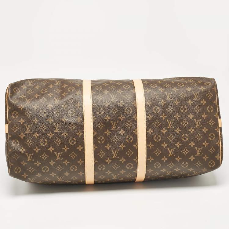 Pre Owned Louis Vuitton Monogram Canvas Keepall Bandouliere 60 Bag