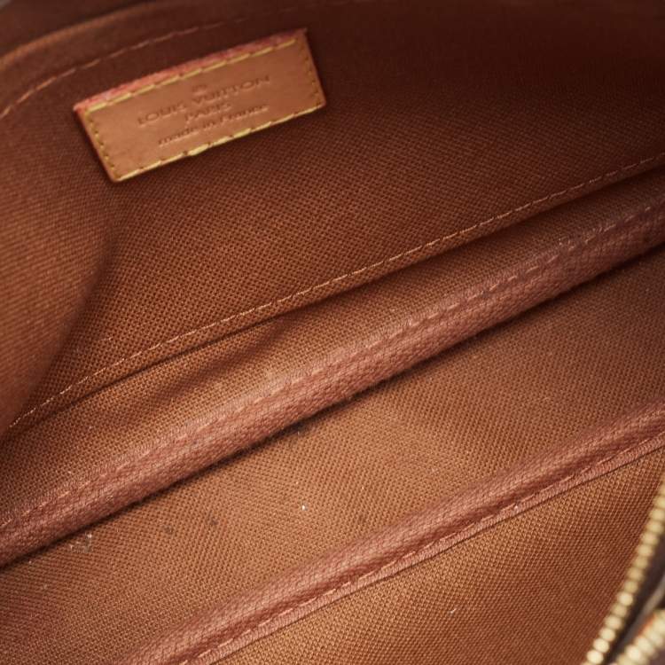 Pre Owned Louis Vuitton Khaki Monogram Canvas Multi Pochette Accessoires Bag