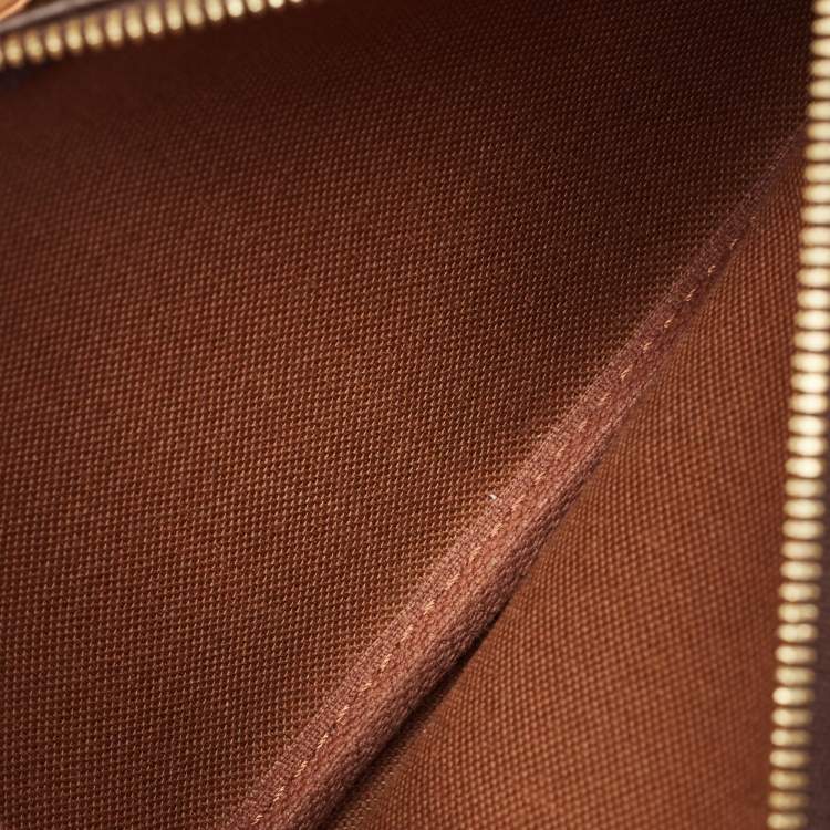 Pre Owned Louis Vuitton Khaki Monogram Canvas Multi Pochette Accessoires Bag