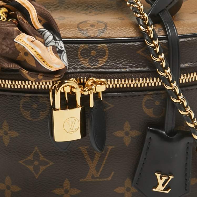 Pre Owned Louis Vuitton Monogram Reverse Canvas Vanity PM Bag