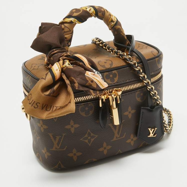 Pre Owned Louis Vuitton Monogram Reverse Canvas Vanity PM Bag