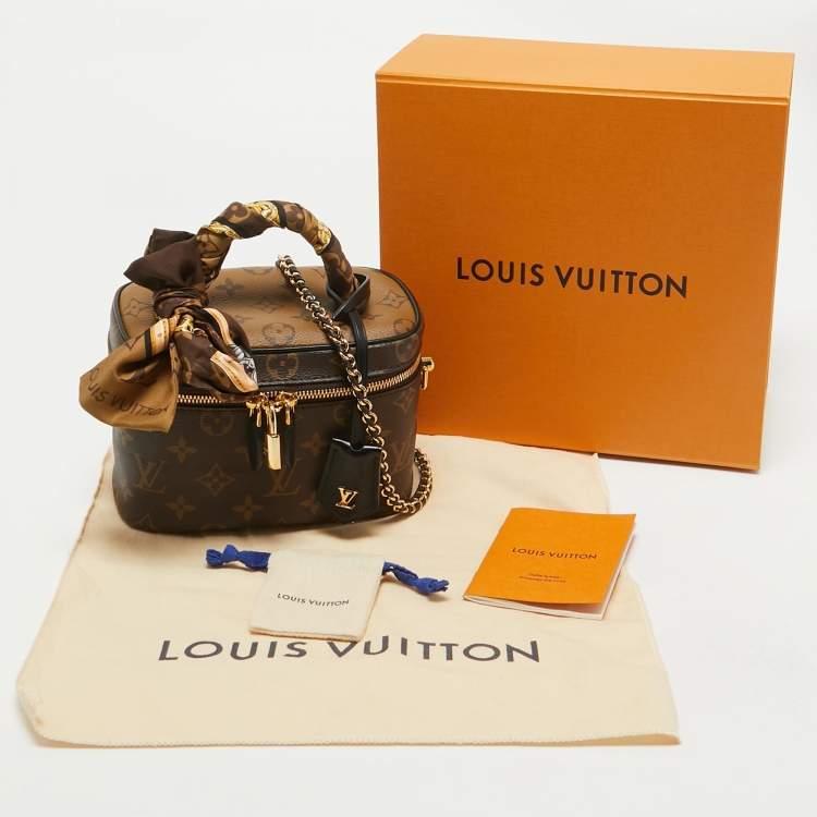Pre Owned Louis Vuitton Monogram Reverse Canvas Vanity PM Bag
