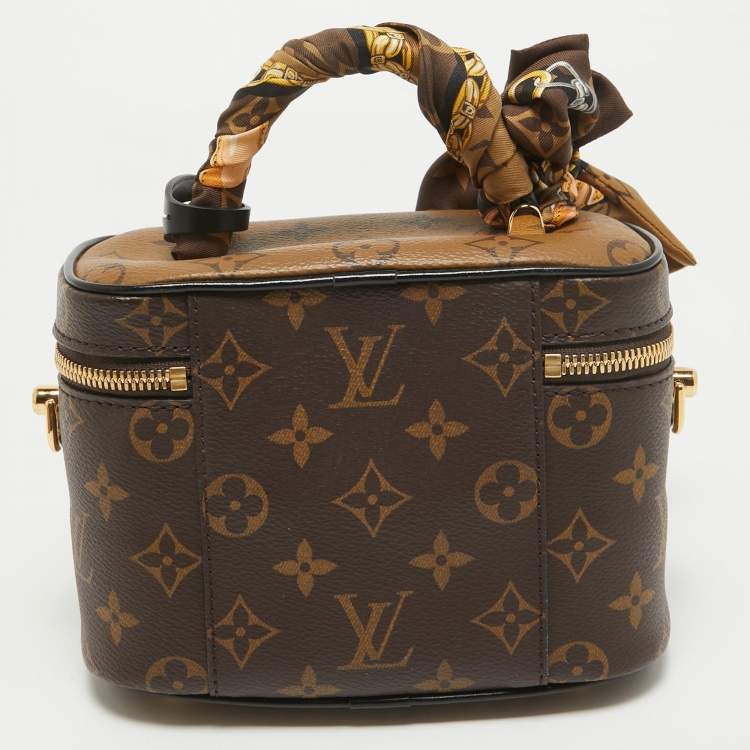 Pre Owned Louis Vuitton Monogram Reverse Canvas Vanity PM Bag
