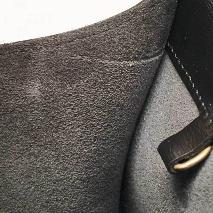 Pre Owned Louis Vuitton Black Epi Leather Cluny Bucket Bag