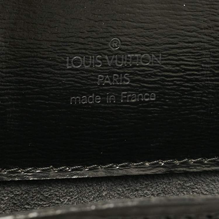 Pre Owned Louis Vuitton Black Epi Leather Cluny Bucket Bag