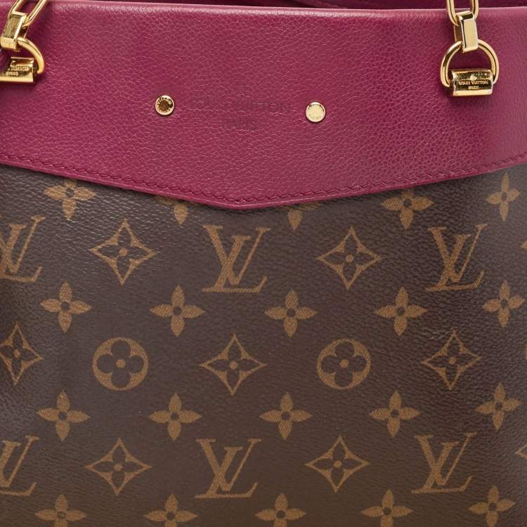 Pre Owned Louis Vuitton Aurore Monogram Canvas Pallas Shopper Tote