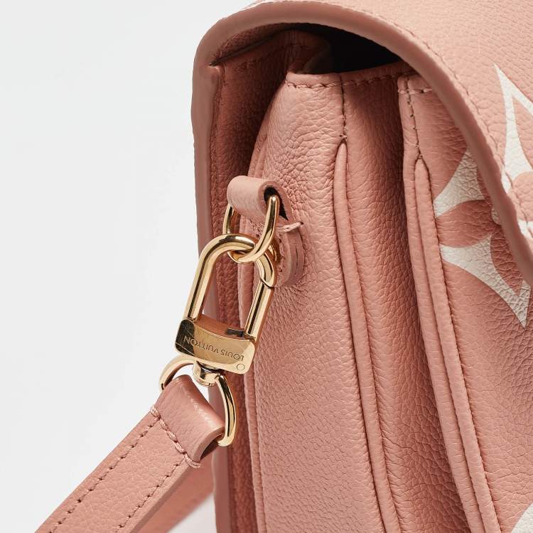 Pre Owned Louis Vuitton Arizona Beige Giant Monogram Empreinte Leather Pochette Metis Bag