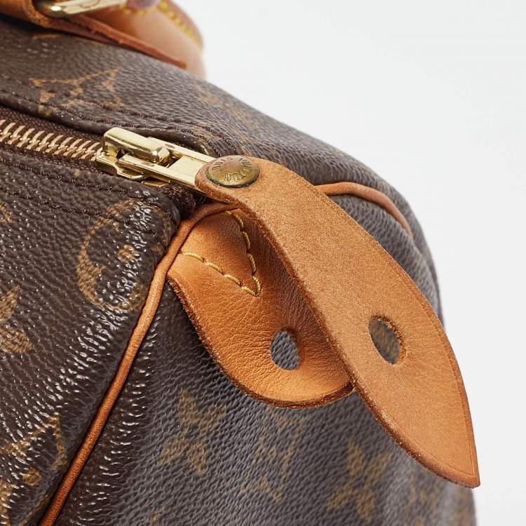 Pre Owned Louis Vuitton Monogram Canvas and Leather Speedy 25 Bag
