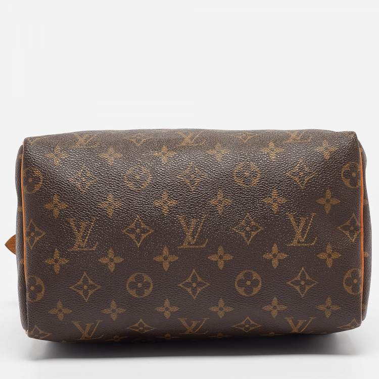 Pre Owned Louis Vuitton Monogram Canvas and Leather Speedy 25 Bag