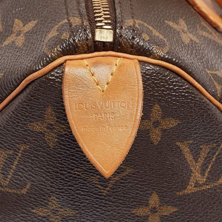 Pre Owned Louis Vuitton Monogram Canvas and Leather Speedy 25 Bag
