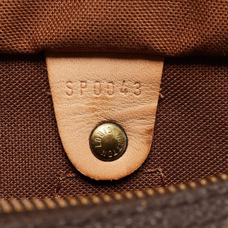 Pre Owned Louis Vuitton Monogram Canvas and Leather Speedy 25 Bag