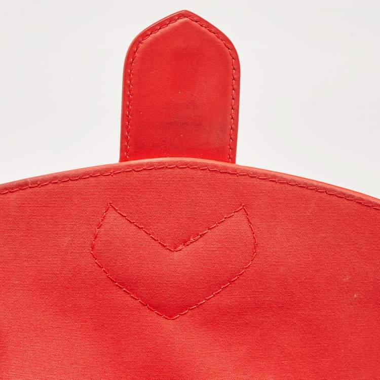 Pre Owned Louis Vuitton Rouge Grenadine Monogram Vernis Bellflower GM Bag