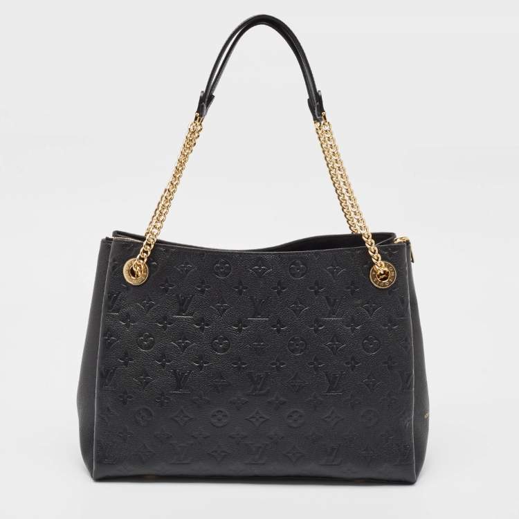Pre Owned Louis Vuitton Black Monogram Empreinte Leather Surene MM Bag
