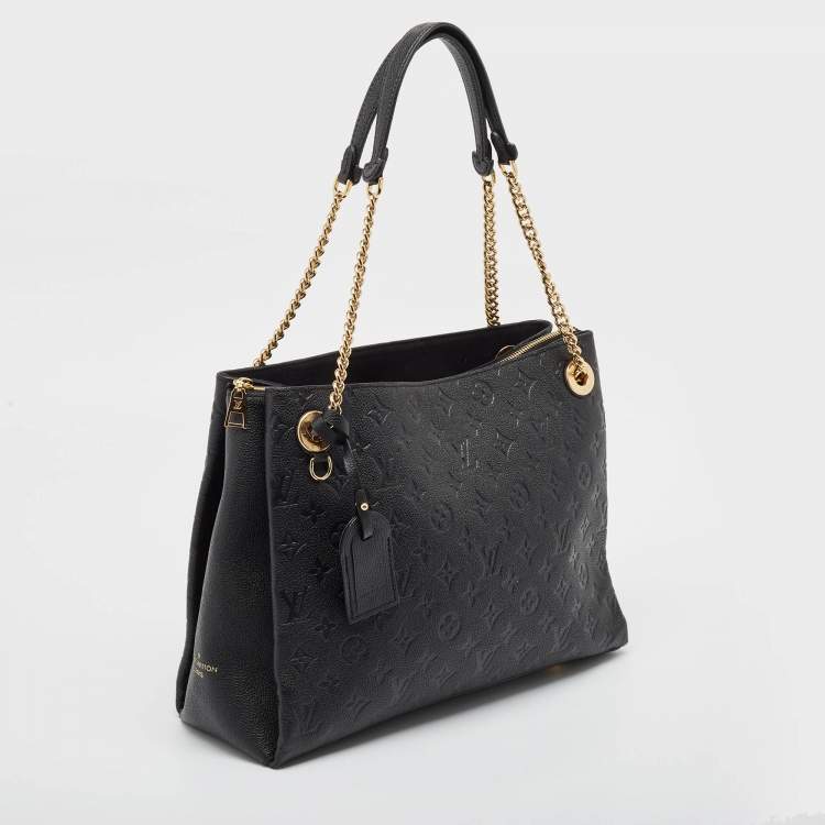 Pre Owned Louis Vuitton Black Monogram Empreinte Leather Surene MM Bag